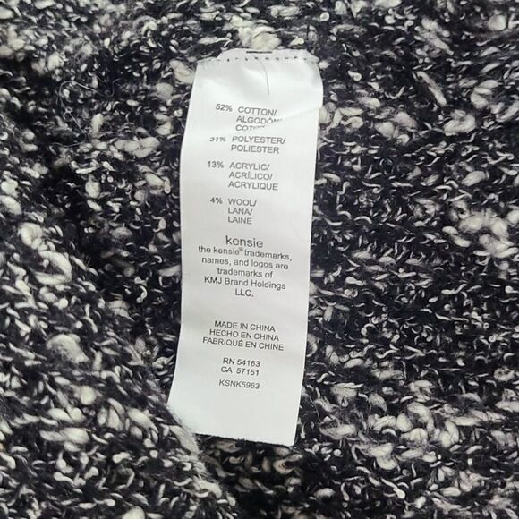 Kensie Black Combo Cotton Tweed Vest size M - Picture 11 of 11